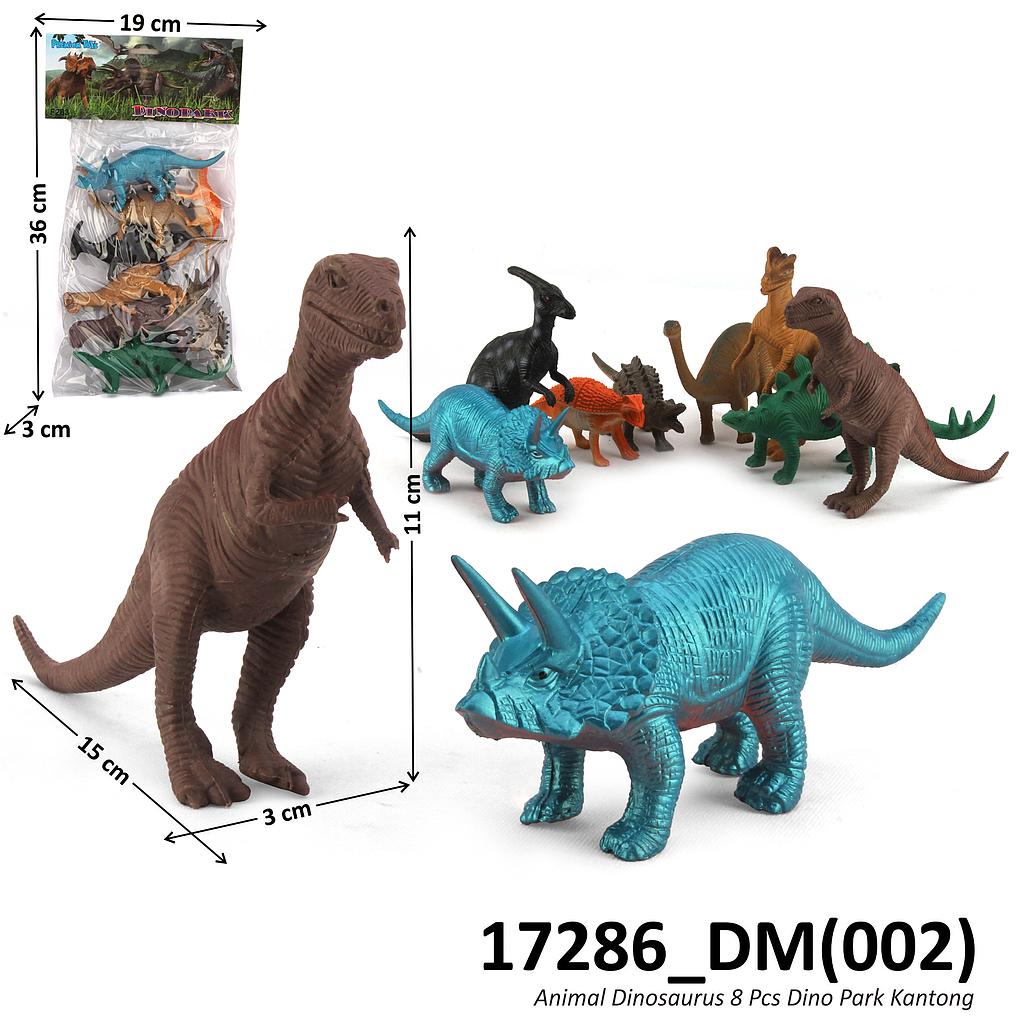 Dinosaurus Kantong 8 Pcs Dino World 4545-3 / PR-17286 1 Inner 60 Pcs Ktg PVC @120