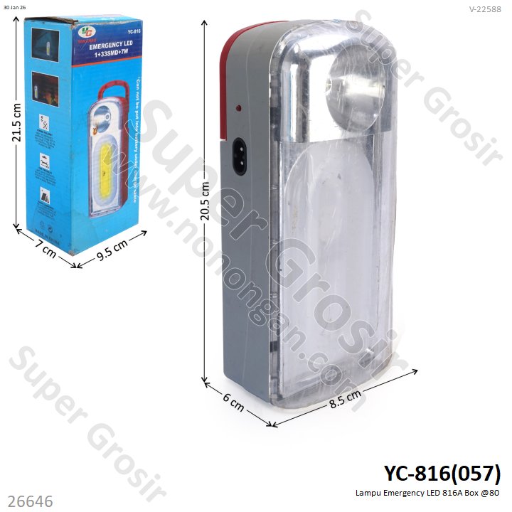 Lampu Emergency LED 816A Box @80