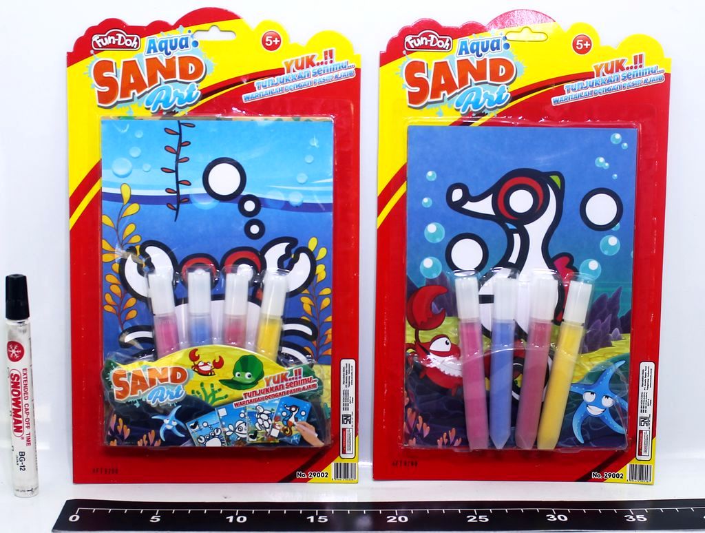 Mainan Edukasi Mewarnai Pasir Aqua Sand Art Press @80