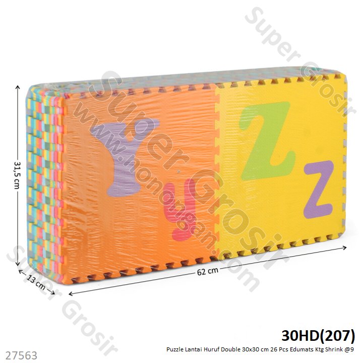 Matras Puzzle Lantai 26 Pcs 30x30 cm 1 cm Edumats Ktg Shrink @9