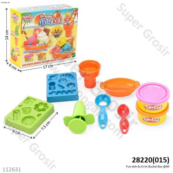 Fun-Doh Es Krim Bucket Box @84