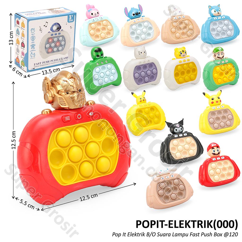 Pop It Elektrik B/O Suara Lampu Fast Push / Speed Push Box @120