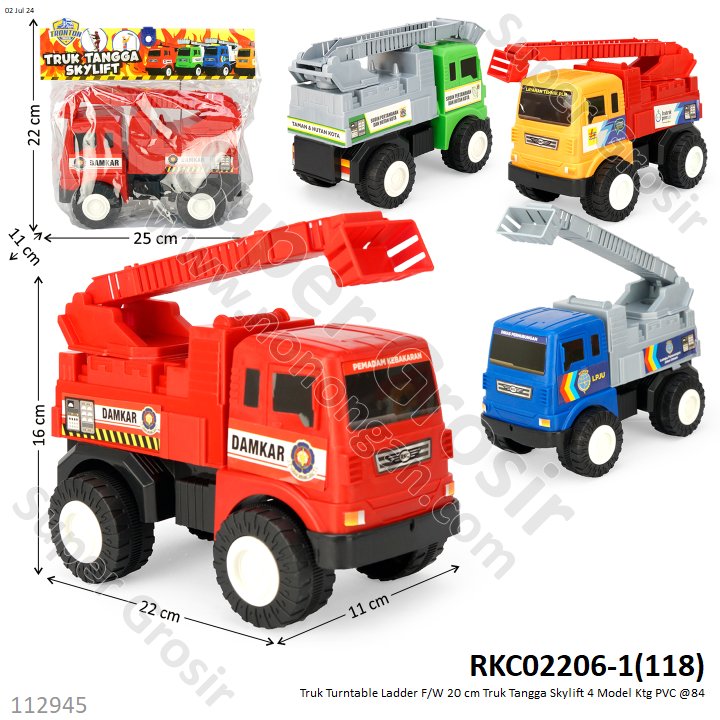 Truk Turntable Ladder 20 cm F/W Truk Tangga Skylift Ktg PVC @84