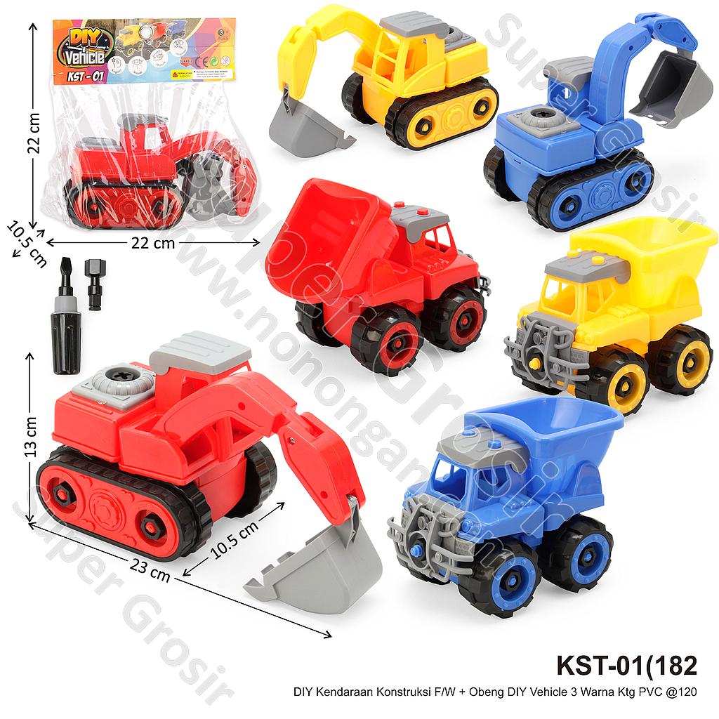 DIY Kendaraan Konstruksi + Obeng F/W Vehicle Ktg PVC @120