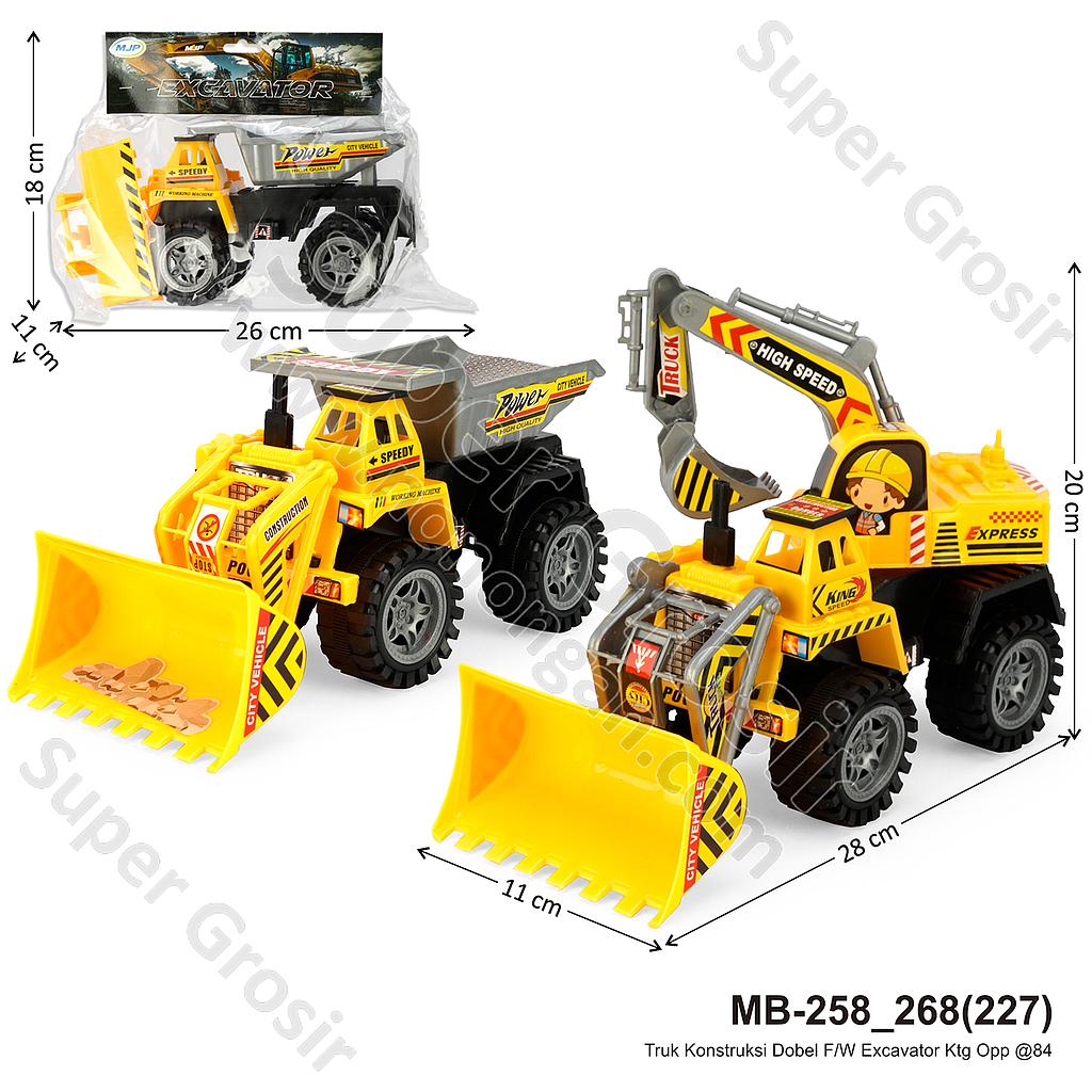 Truk Konstruksi Dobel Bulldozer Dump / Excavator F/W Excavator Ktg Opp @84