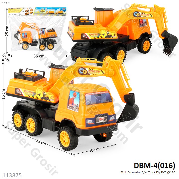 Truk Excavator F/W Truck Ktg PVC @120