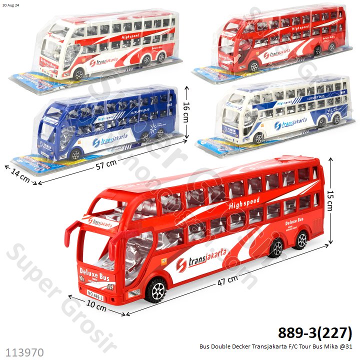 Bus Double Decker Transjakarta F/C Tour Bus Mika @31