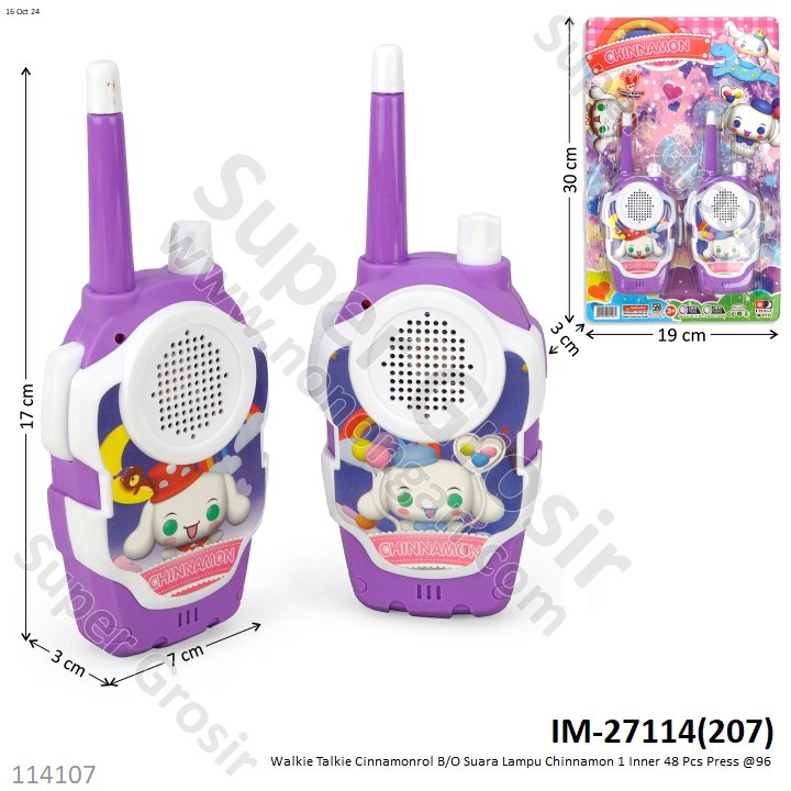 Walkie Talkie B/O Suara Lampu 1 Inner 48 Pcs Press @96