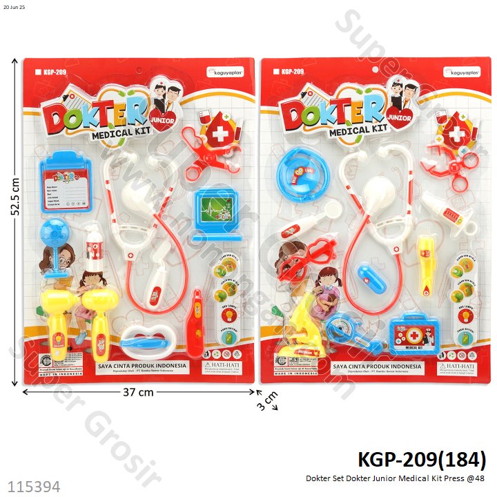 Dokter Set Dokter Junior Medical Kit Press @48