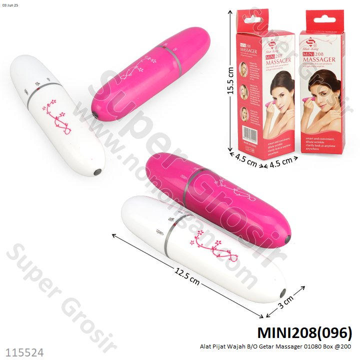 Alat Pijat Wajah B/O Getar Massager 01080 Box @200