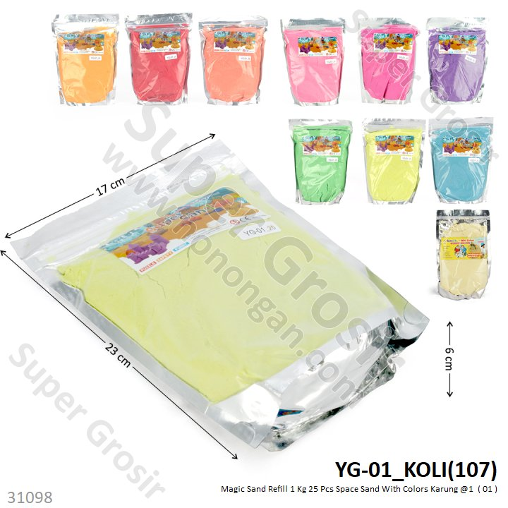 Magic Sand Refill 1 Kg Space Sand With Colors Ziplock Pouch @25