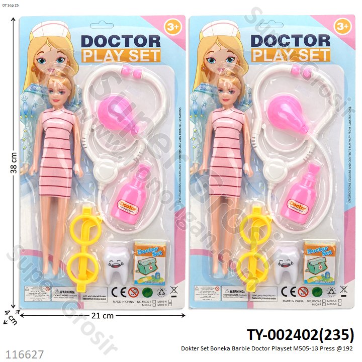 Dokter Set Boneka Barbie Doctor Playset M505-13 Press @192