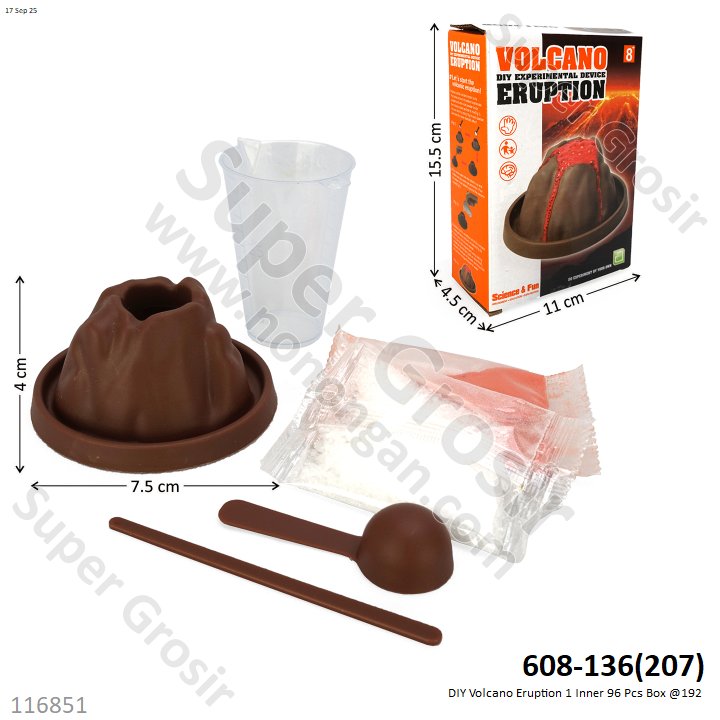 DIY Volcano Eruption 1 Inner 96 Pcs Box @192