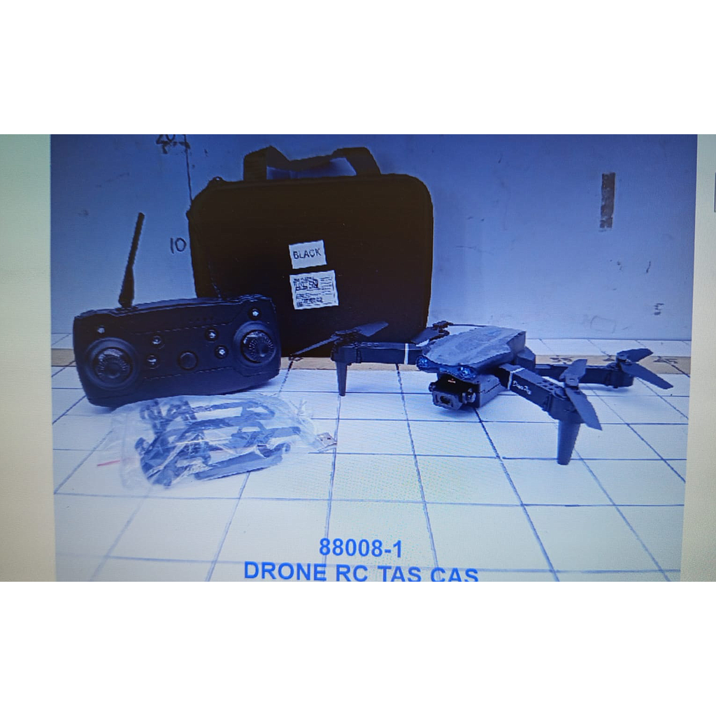 R/C Drone Charge + USB Charger Terbang Suara Lampu Dual Kamera + Baling Cadangan Tas @36