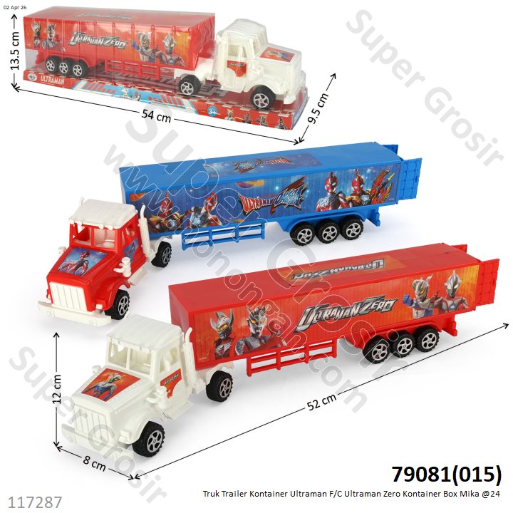 Truk Trailer Kontainer Ultraman F/C Ultraman Zero Kontainer Box Mika @24
