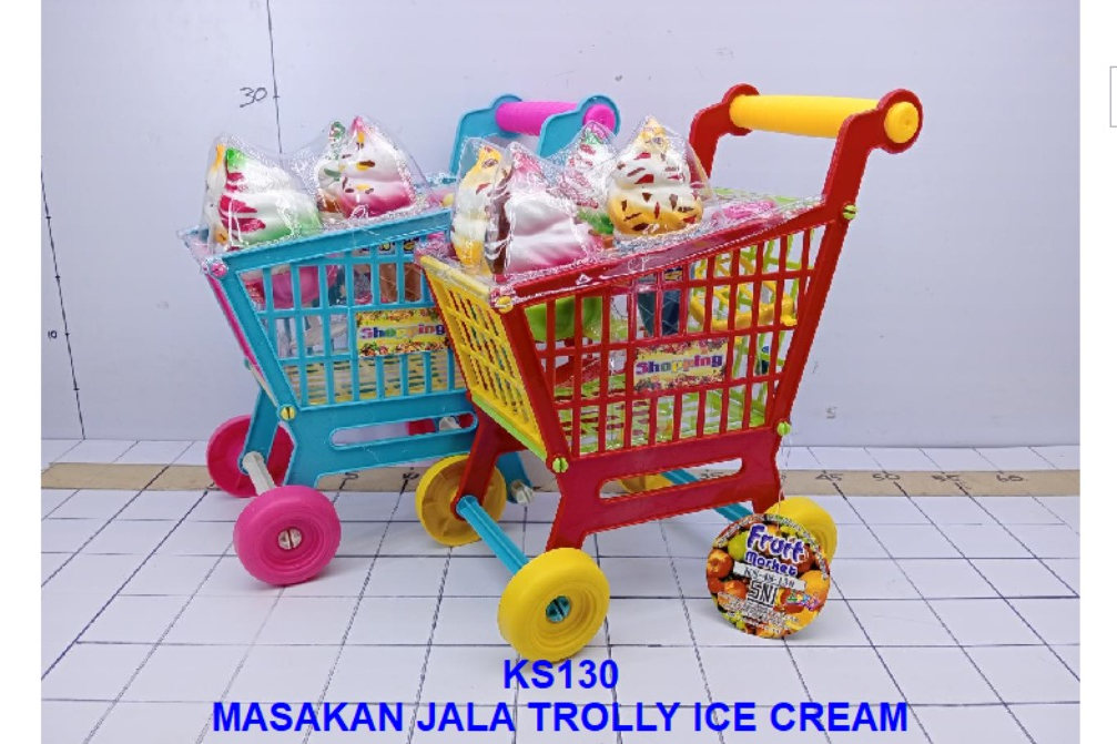 Trolley Belanja Ice Cream Shopping KS130 Loose Pack @24