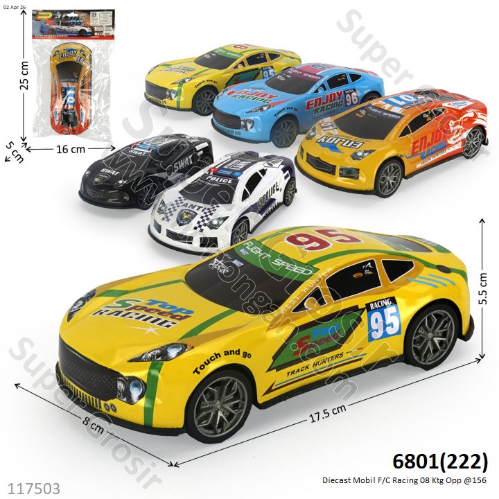 Diecast Mobil F/C Racing 08 Ktg Opp @156