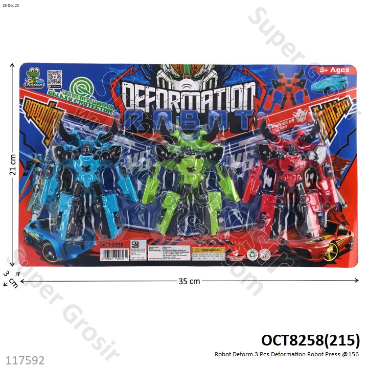 Robot Deform 3 Pcs Deformation Robot Press @156