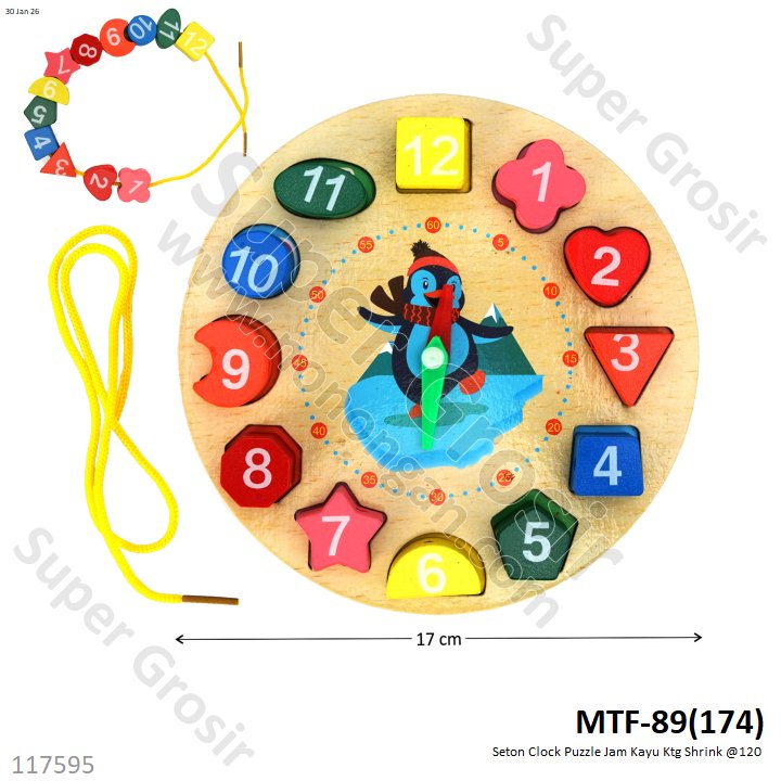 Seton Clock Puzzle Jam Kayu Ktg Shrink @120