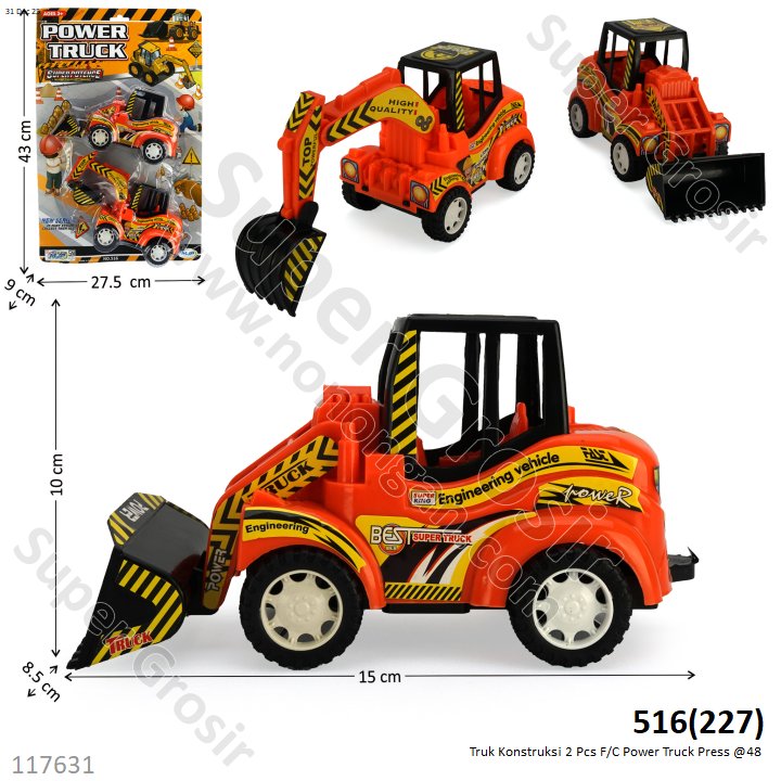 Truk Konstruksi 2 Pcs F/C Power Truck Press @48