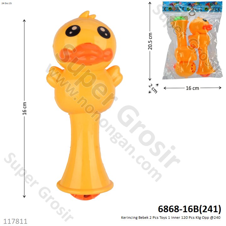 Kerincing Bebek 2 Pcs Toys 1 Inner 120 Pcs Ktg Opp @240