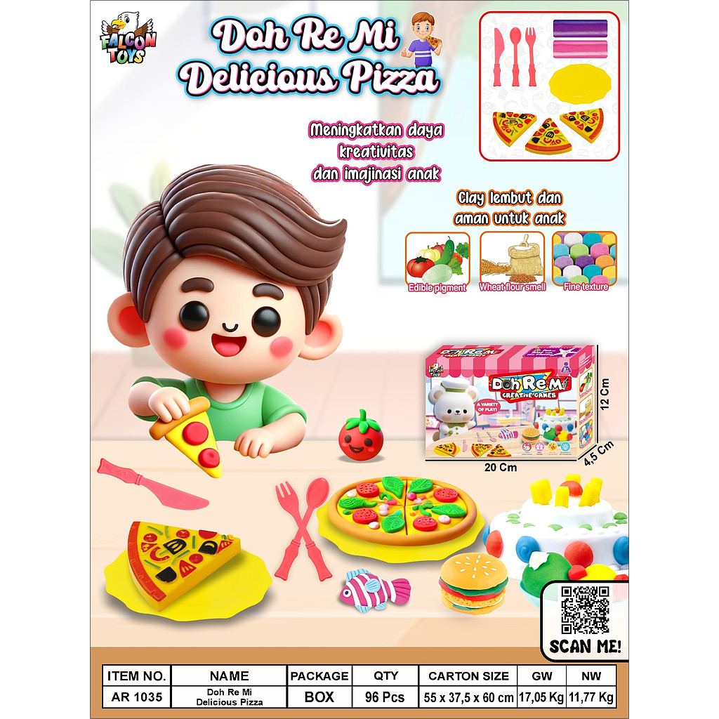 Fun-Doh Delicious Pizza Doh Remi Box @96