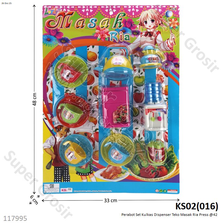 Perabot Set Kulkas Dispenser Teko Masak Ria Press @42