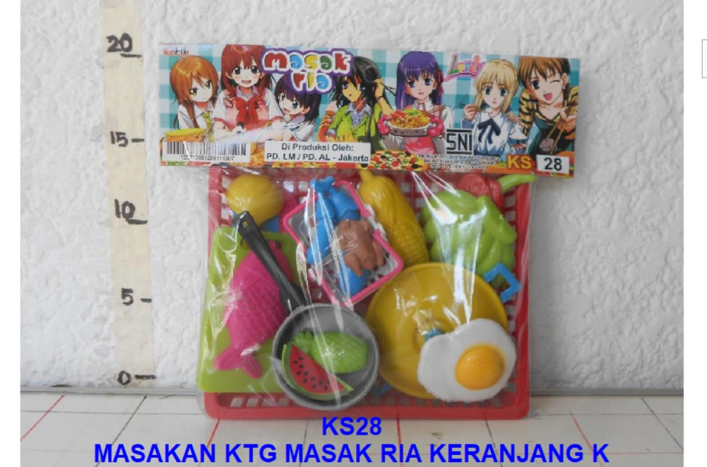 Masak-masakan + Keranjang Kantin Ceria Ktg PVC @144