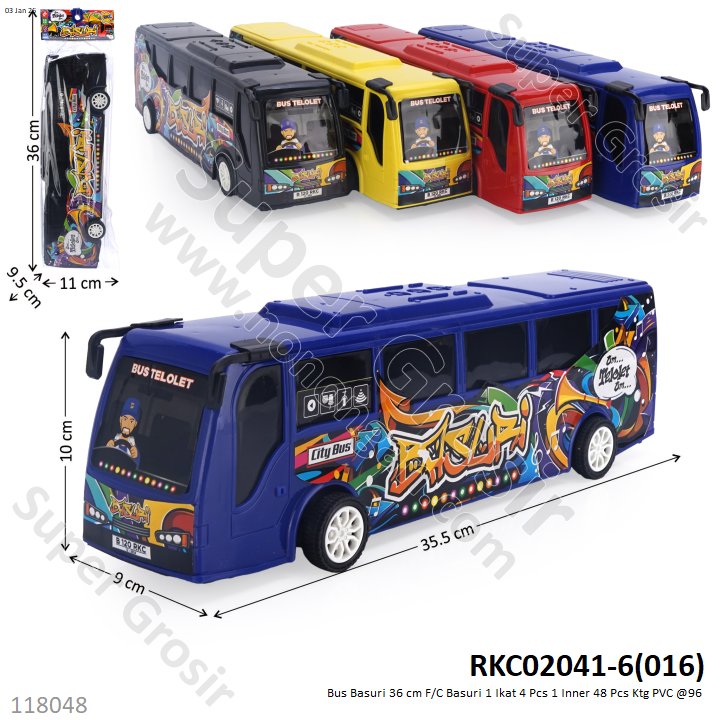 Bus Basuri 36 cm F/C Basuri 1 Ikat 4 Pcs 1 Inner 48 Pcs Ktg PVC @96