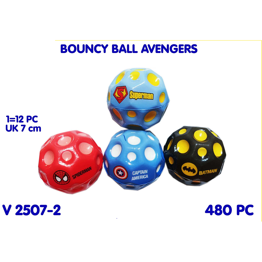 Bola Bouncy Ball 7 cm 1 Pack 12 Pcs Loose Pack @480