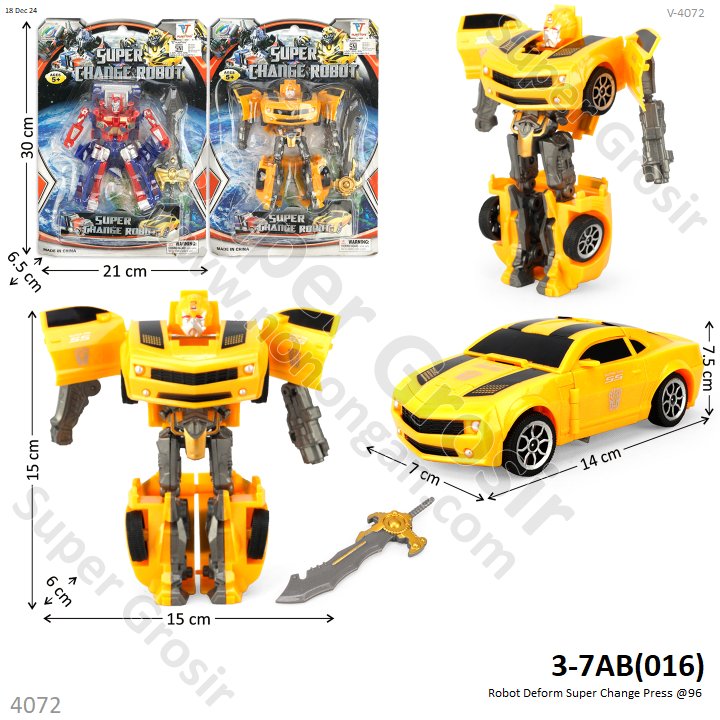 Robot Deform Transformers Super Change Press @96