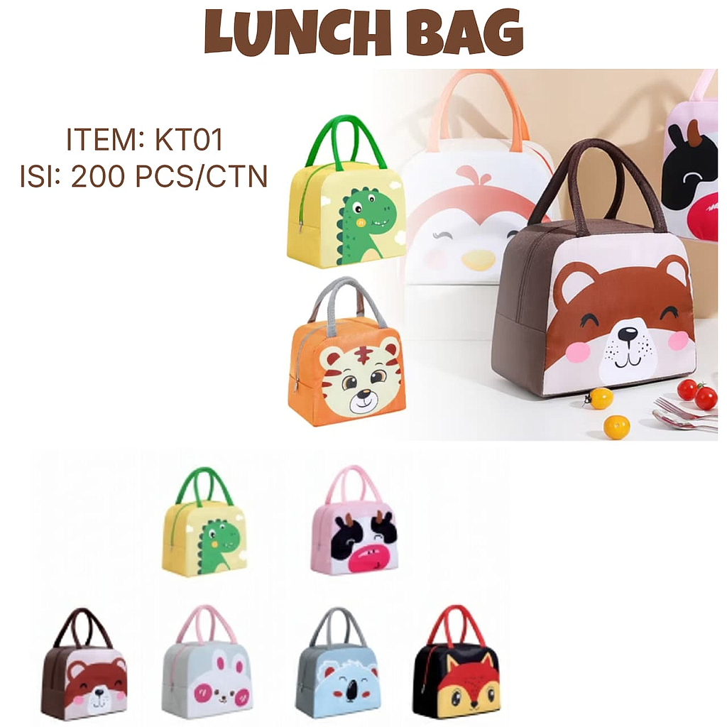 Tas Lunch Bag Karakter 1 Ikat 10 Pcs Ktg Opp @200