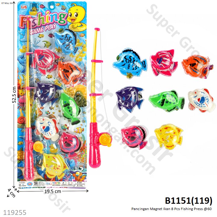Pancingan Magnet Ikan 8 Pcs Fishing Press @60