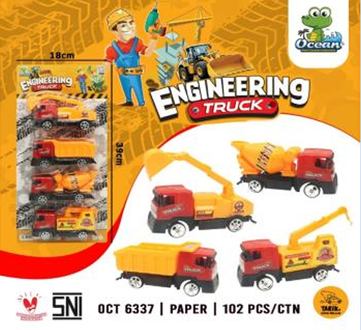 Truk Konstruksi 4 Pcs P/B Engineering Truck Press @102