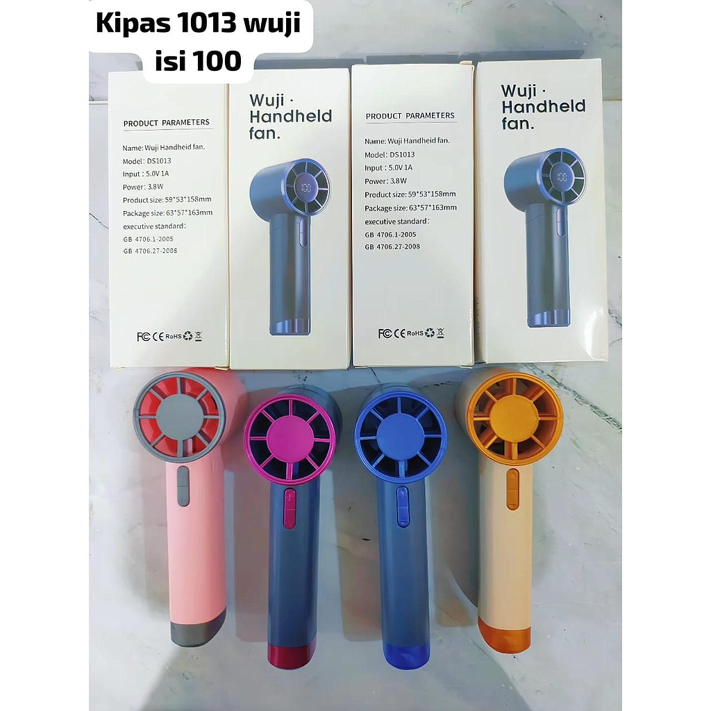 Kipas Angin Genggam Digital Wuji Handheld Fan Box @100