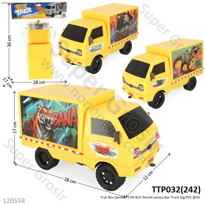 Truk Box Gambar F/W B/O Telolet Lampu Box Truck Ktg PVC @50