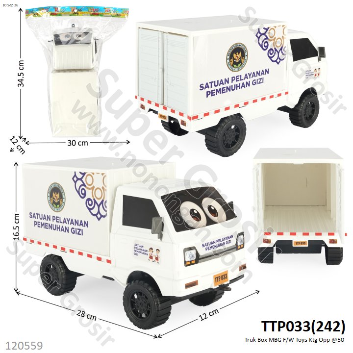 Truk Box MBG F/W Toys Ktg Opp @50