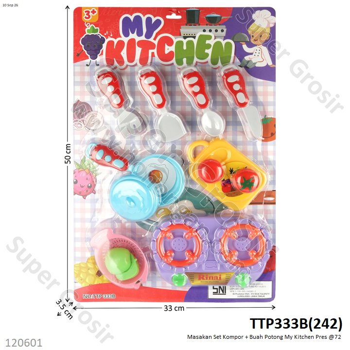 Masakan Set Kompor + Buah Potong My Kitchen Pres @72