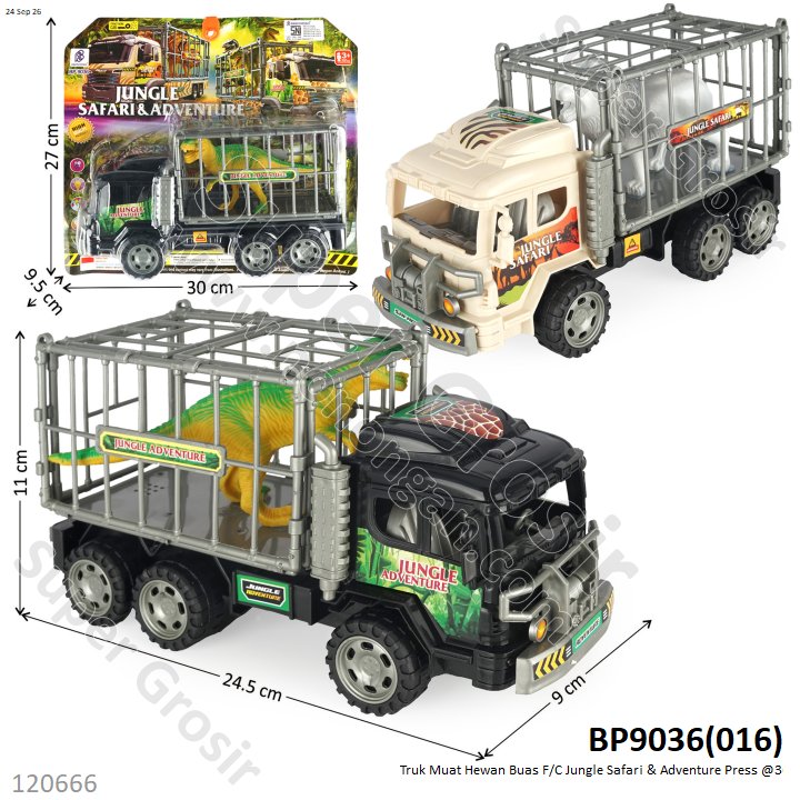 Truk Muat Hewan Buas F/C Jungle Safari &amp; Adventure Press @36
