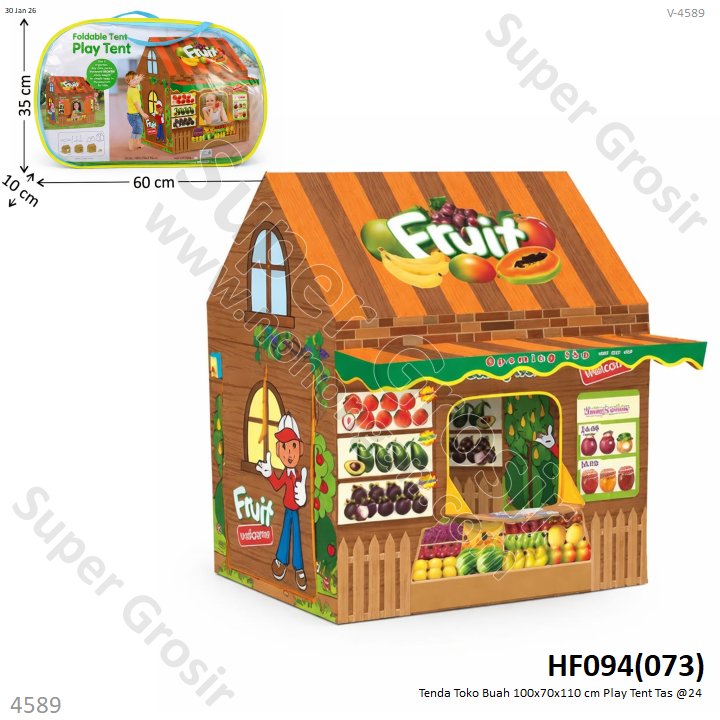 Tenda Toko Buah 100x70x110 cm Play Tent Tas @24