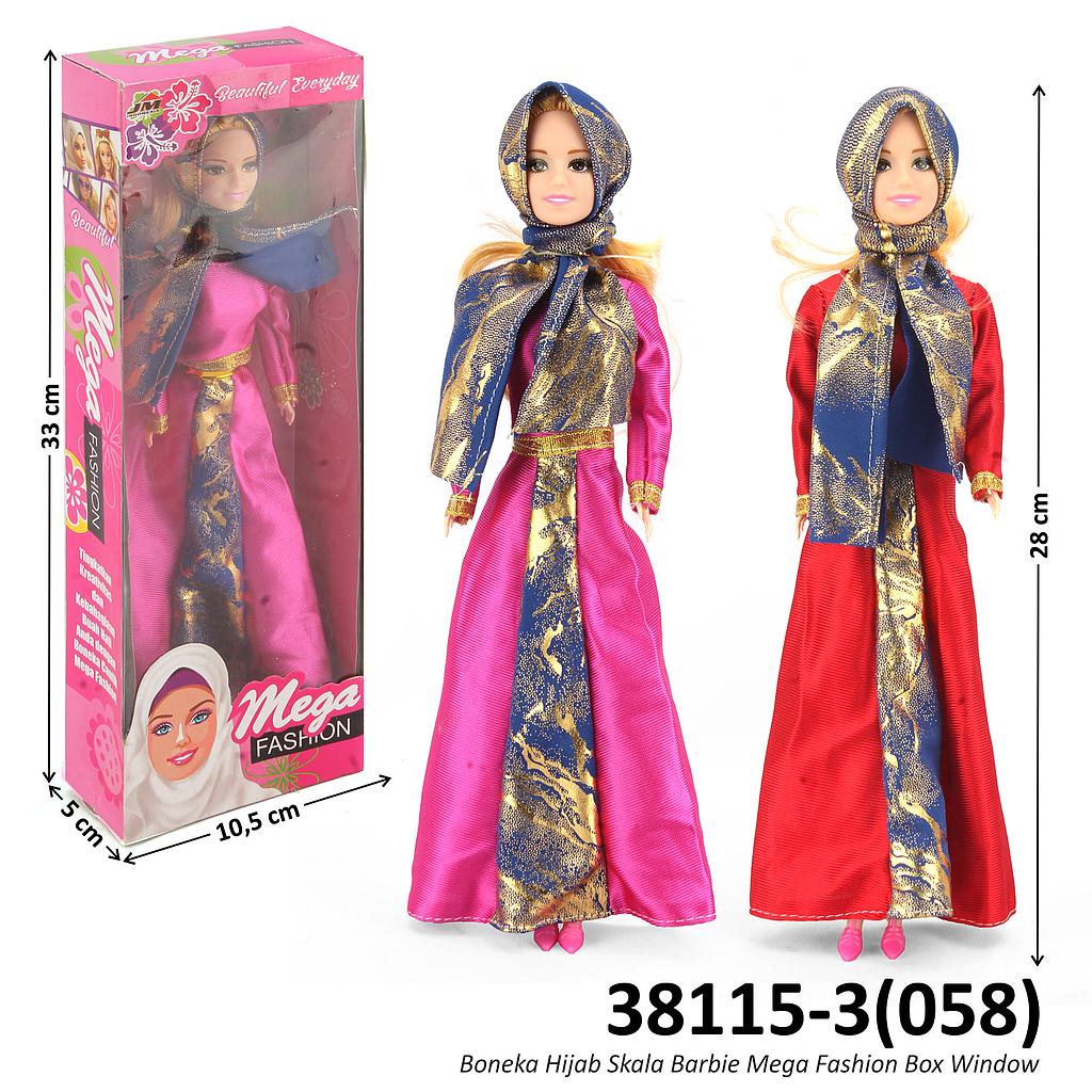 Boneka Barbie Hijab Mega Fashion Box Window @180