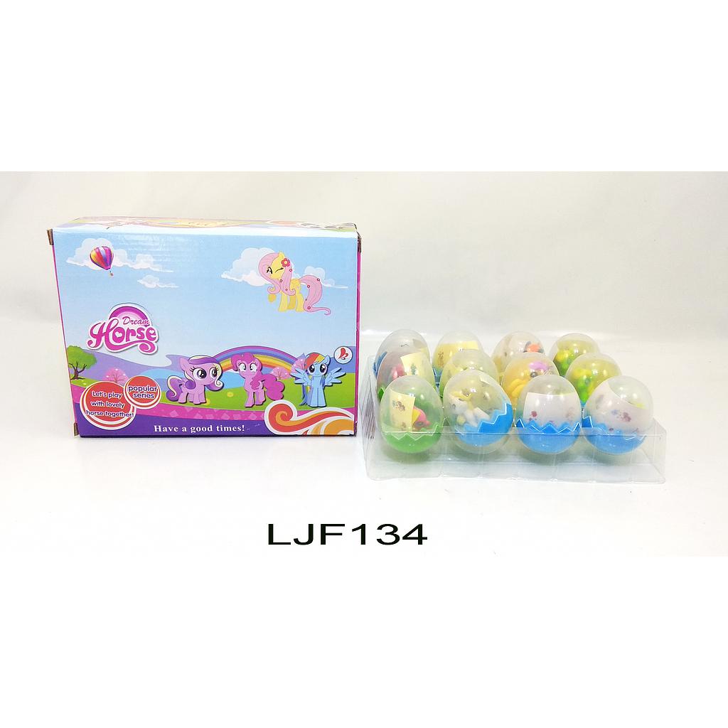 Mainan Telur Gantungan Kunci Kuda Poni 12 Pcs Dream Horse Box @60