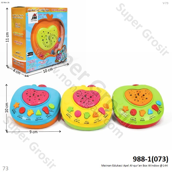 Mainan Edukasi Apel Al-qur'an Box Window @144