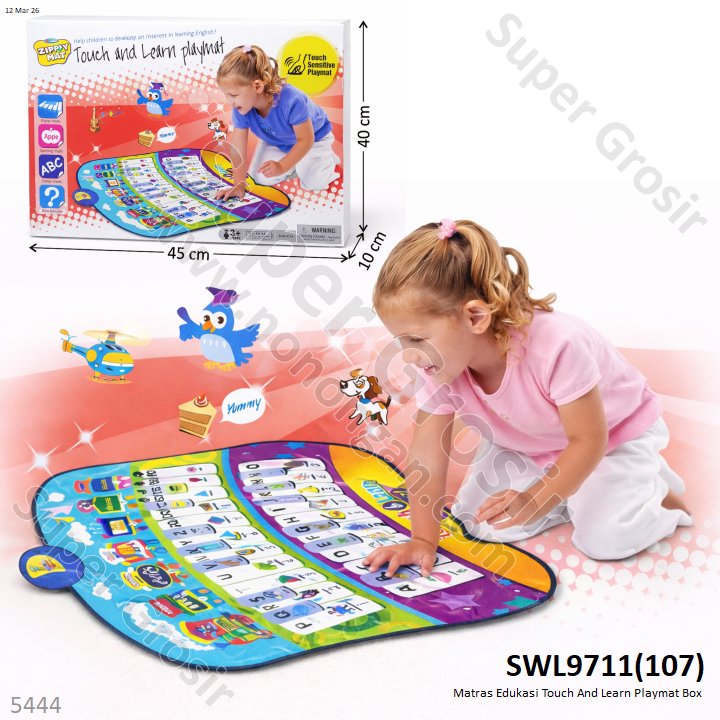 Matras Edukasi Touch And Learn Playmat Box