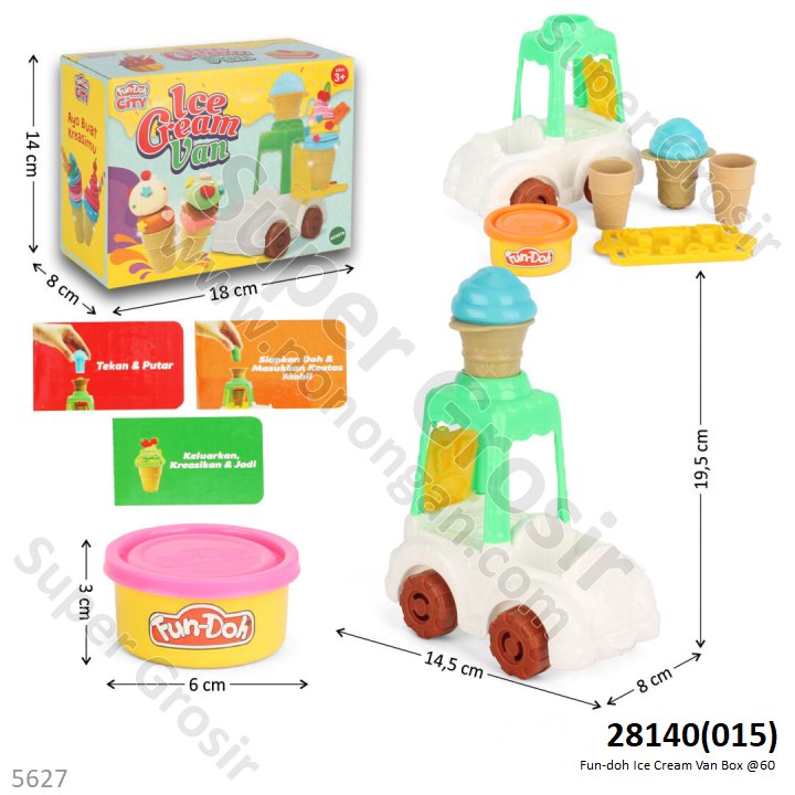 Fun-Doh Ice Cream Van Box @48