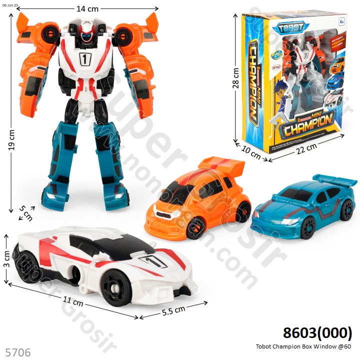 Robot Deform Tobot Champion Box Window @60