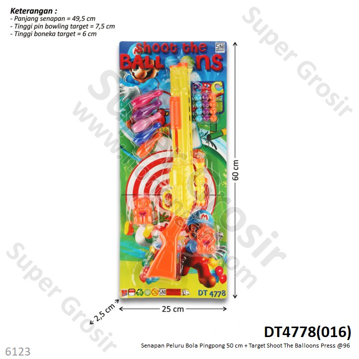Senapan Set Shoot The Ballons / Pop Shoot Gun Press @96