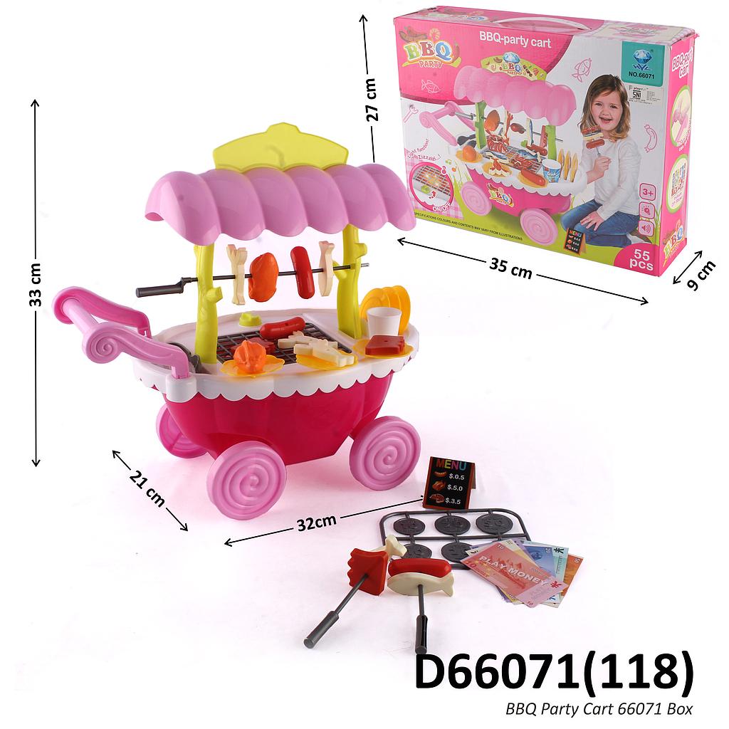 Gerobak Barbeque BBQ B/O Party Cart Box @25