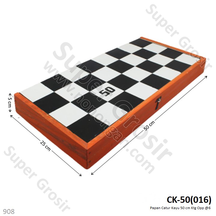 Papan Catur Kayu 50 cm Ktg Opp @6