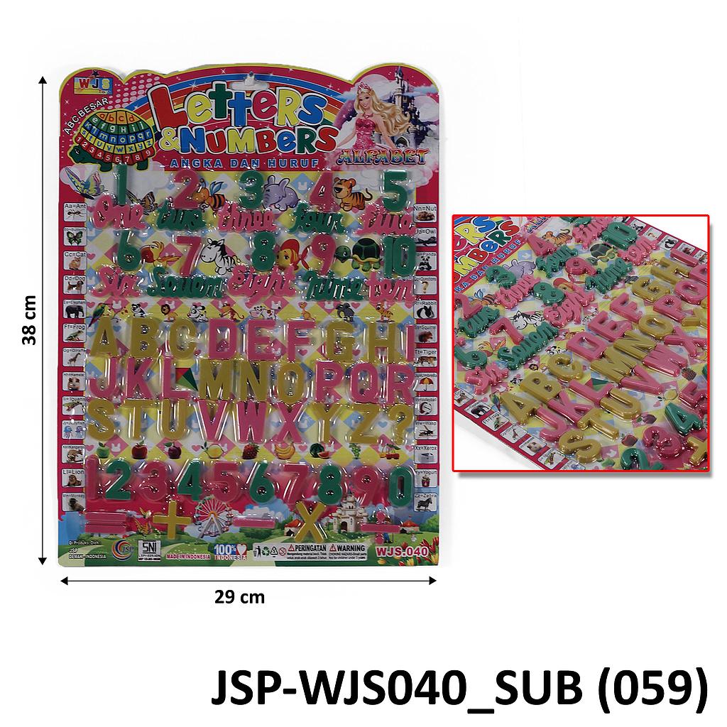 Block Angka &amp; Huruf Letters &amp; Numbers Press @180